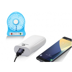 Buy 2 in 1 Bundle Offer, Portable Multifunctional Rechargeable Fan, Lenyes 6000mAh Power Bank For Smartphones